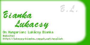 bianka lukacsy business card